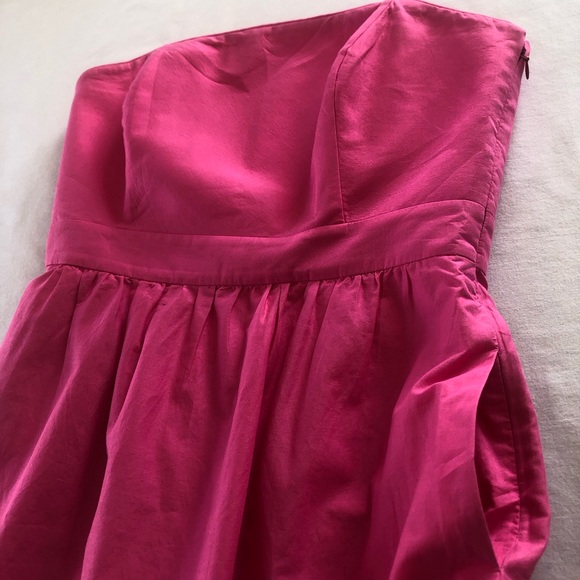 Vineyard Vines Fish Eyelet in Pink Cotton Strapless Fit & Flare Size 4 - Picture 6 of 16